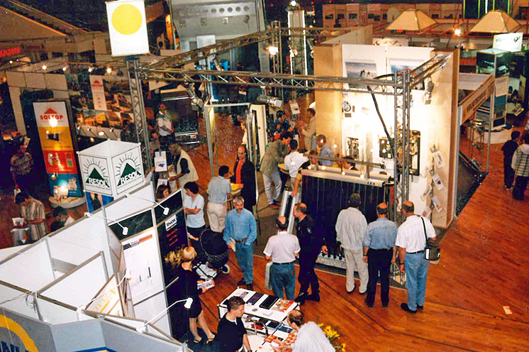 In Pforzheim, Solar `97 showcases a small but innovative industry. It starts as a small exhibition in 1991 with five solar companies presenting their products to solar enthusiasts and environmentalists.